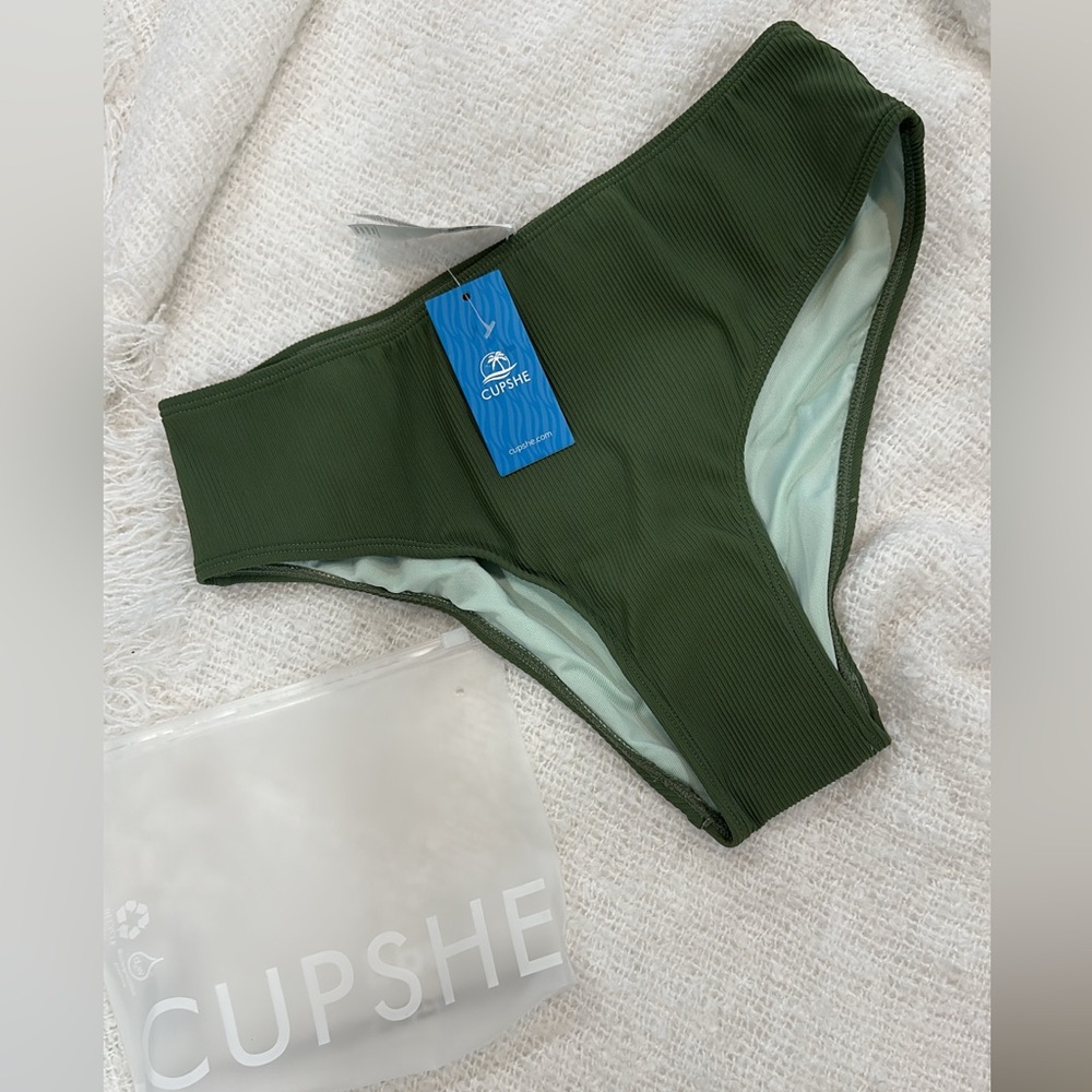 Cupshe Green Swim Bottom